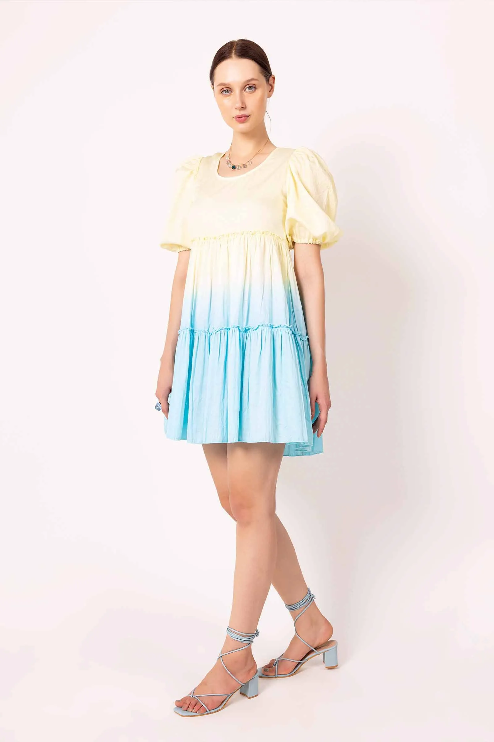 IRIS SHADED MINI TIER DRESS sold by Folklore Shop product image thumbnail 3
