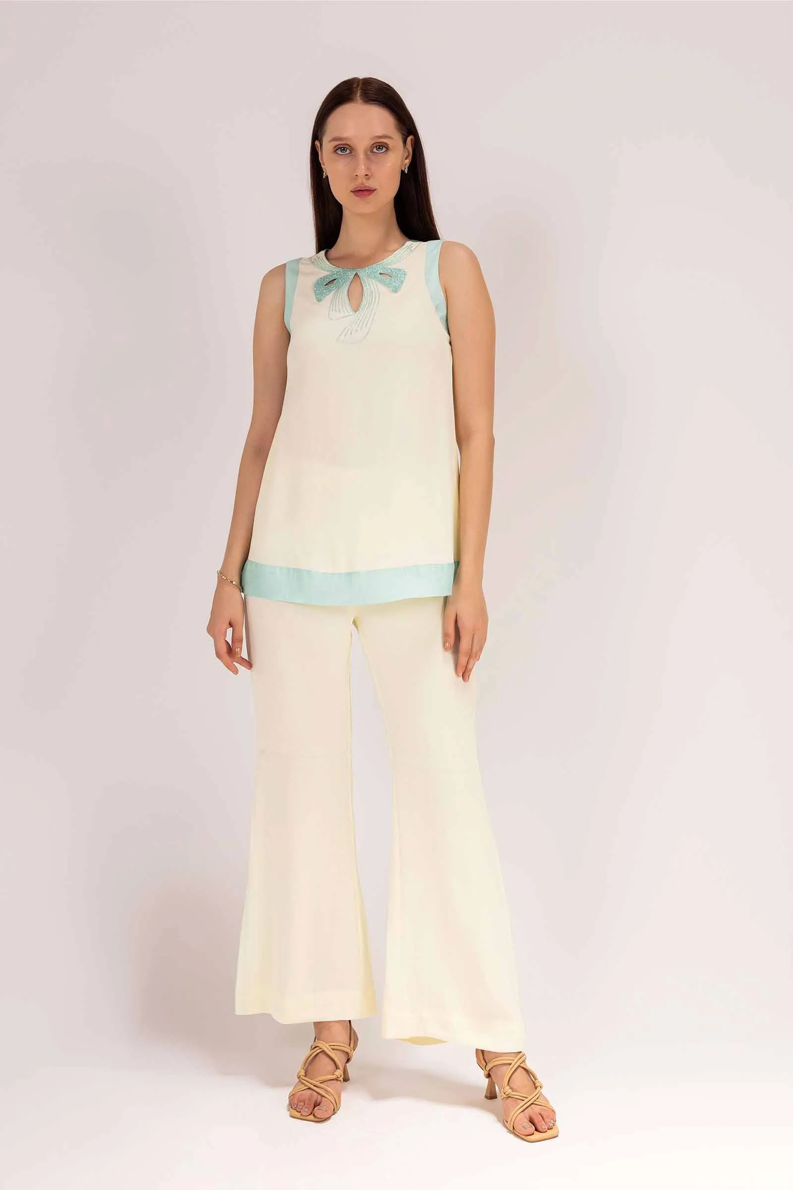 IRIS SIGNATURE HAND EMBELLISHED BOW TUNIC SET sold by Folklore Shop