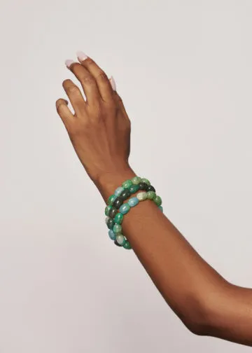 Light & Dark Jade Bangles sold by Folklore Shop