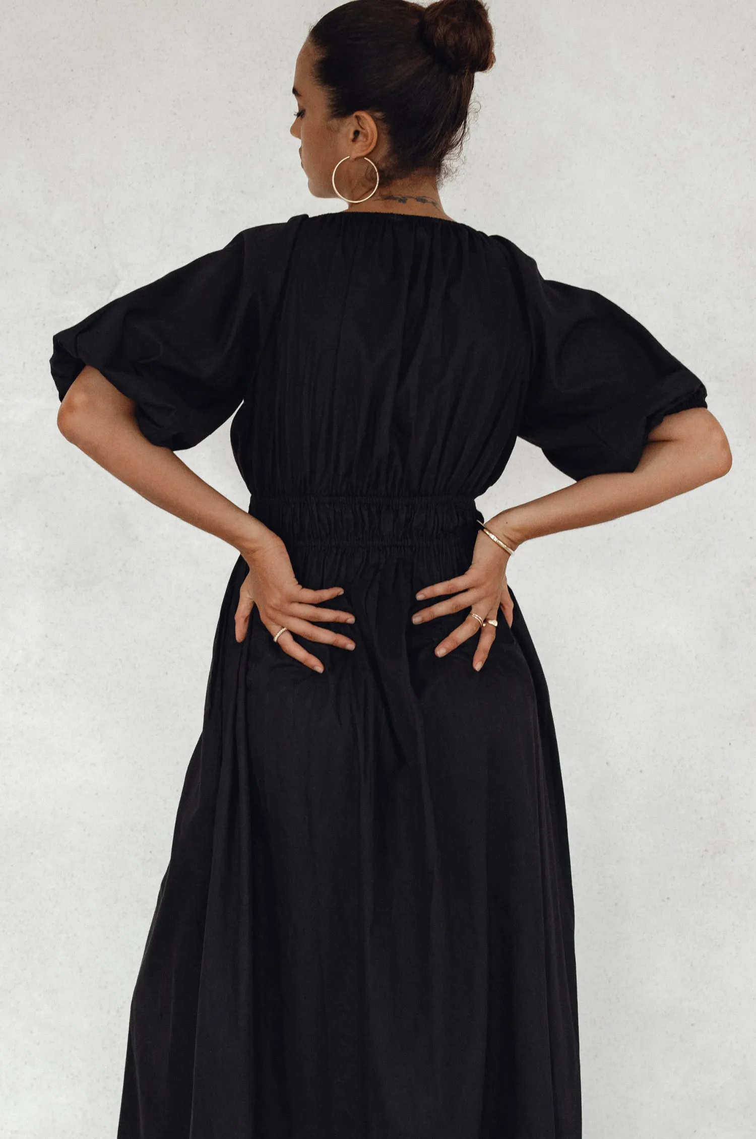Kezas Cotton Maxi Dress - Black sold by Folklore Shop product image thumbnail 5