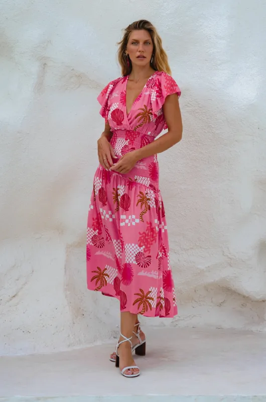 Sunshine Bohemian Midi Dress - Corfu sold by Folklore Shop