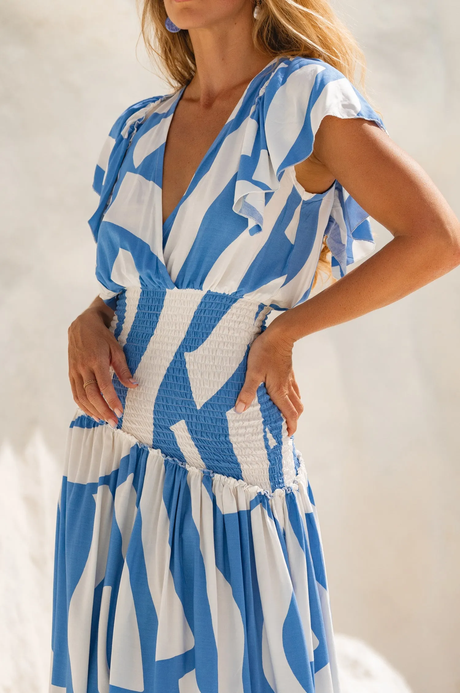 Sunshine Bohemian Midi Dress - Paros sold by Folklore Shop product image thumbnail 5