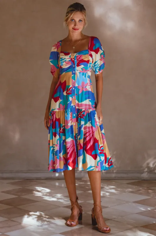 Lilit Midi Dress - Havana sold by Folklore Shop