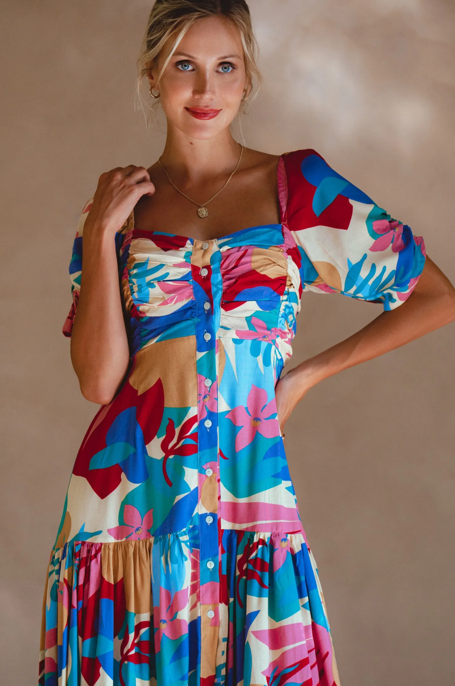 Lilit Midi Dress - Havana sold by Folklore Shop product image thumbnail 3