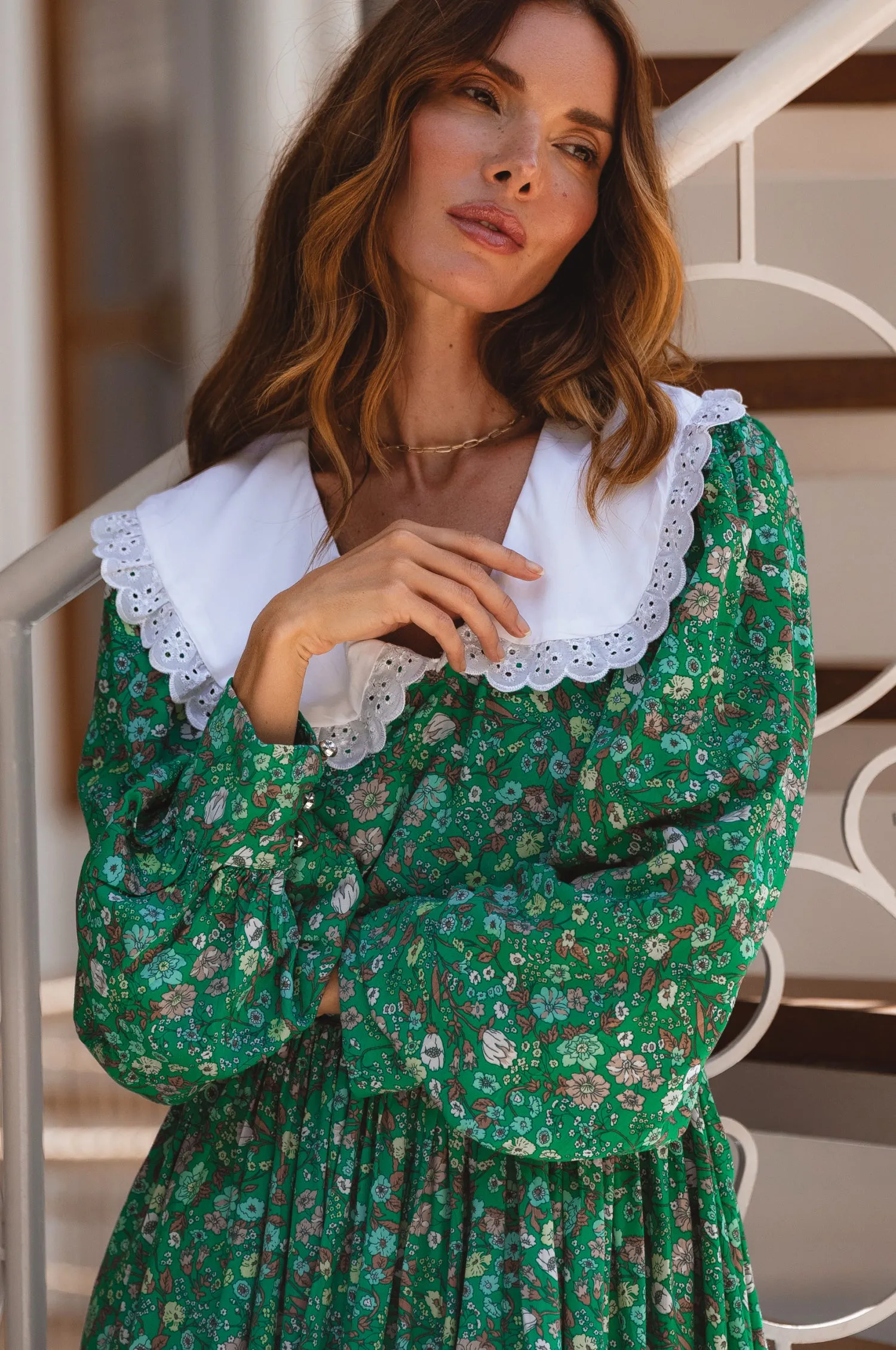 Sasha Long Sleeve Mini Dress - Versailles sold by Folklore Shop product image thumbnail 3