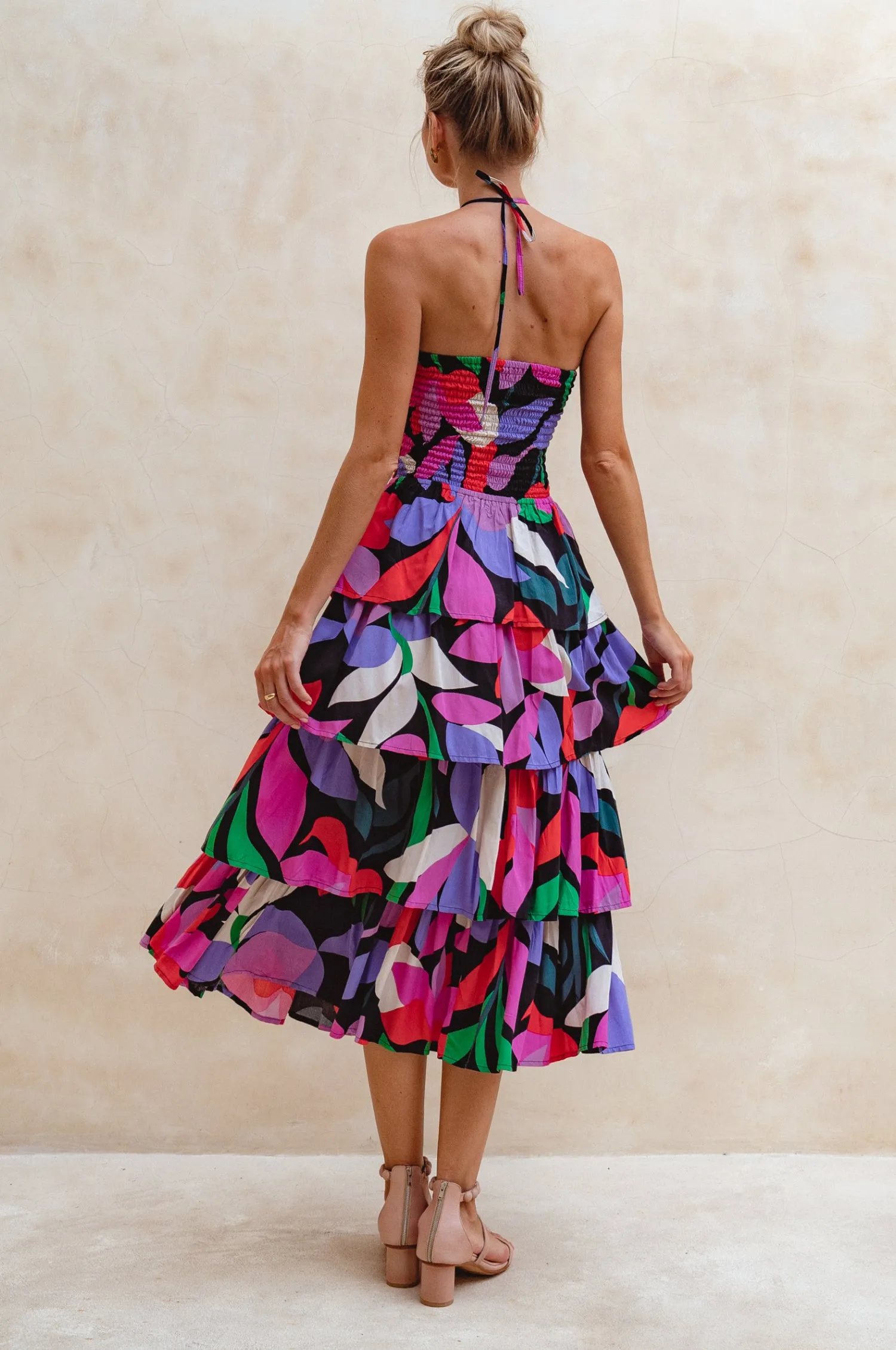 Roxane Halter Neck Midi Dress - Hawaii sold by Folklore Shop product image thumbnail 4