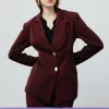 ZOE MAROON BLAZER sold by Folklore Shop