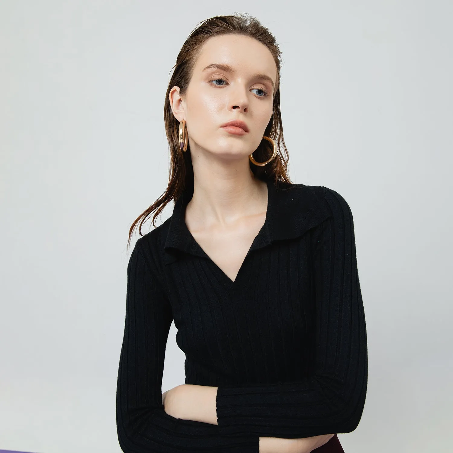VESPER RIBBED KNIT TOP sold by Folklore Shop product image thumbnail 5