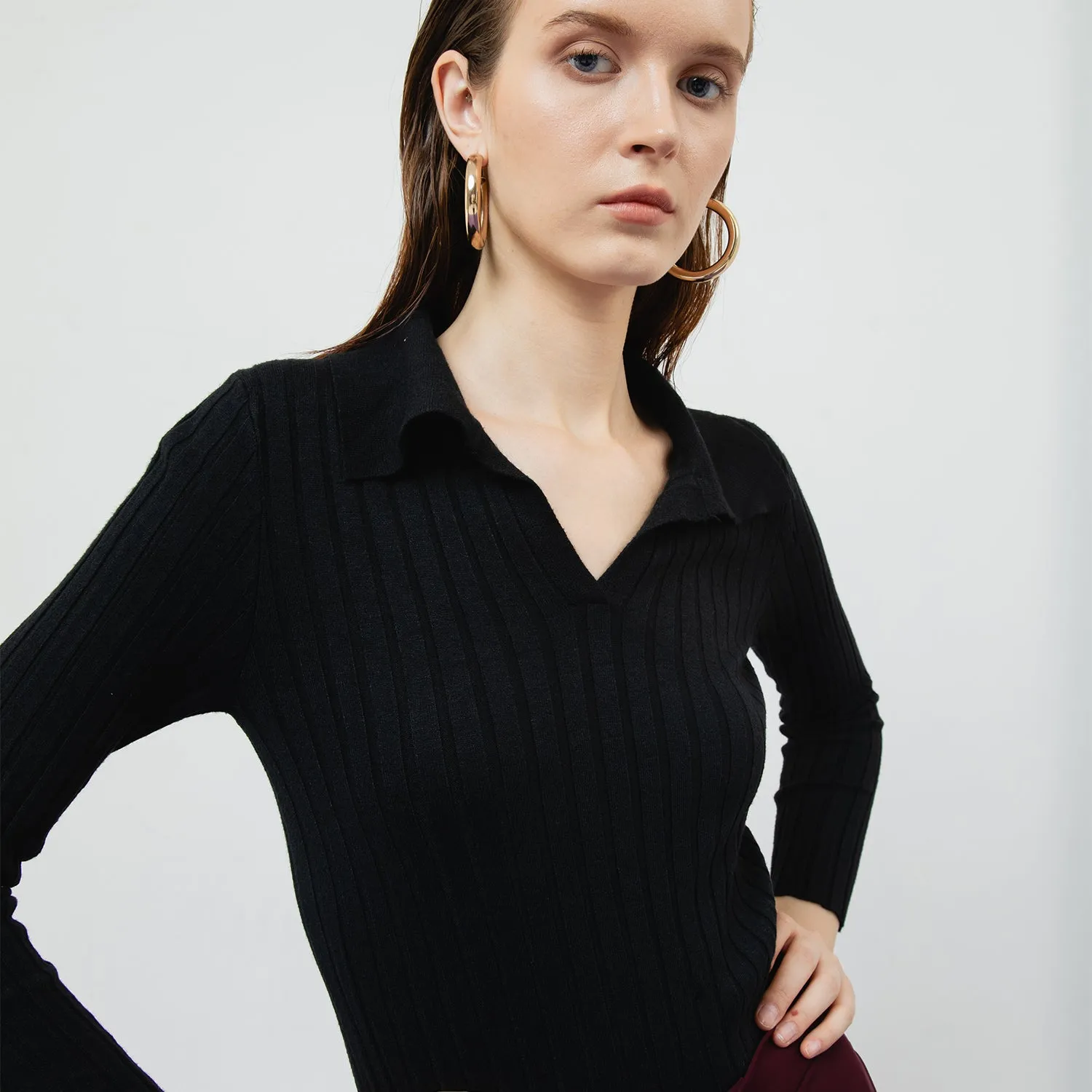 VESPER RIBBED KNIT TOP sold by Folklore Shop product image thumbnail 2