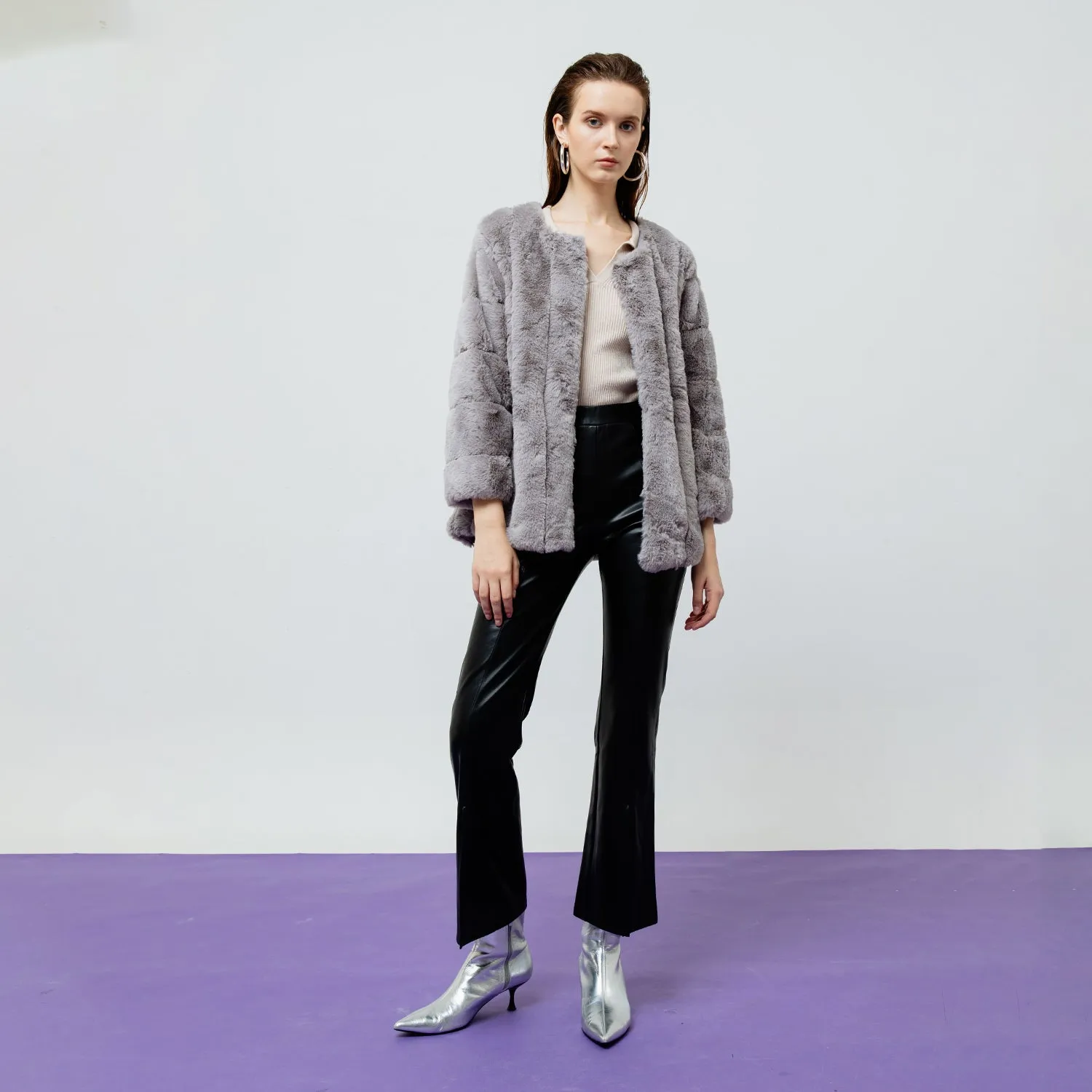 SERAPHINE FAUX FUR JACKET OUTERWEAR sold by Folklore Shop product image thumbnail 4