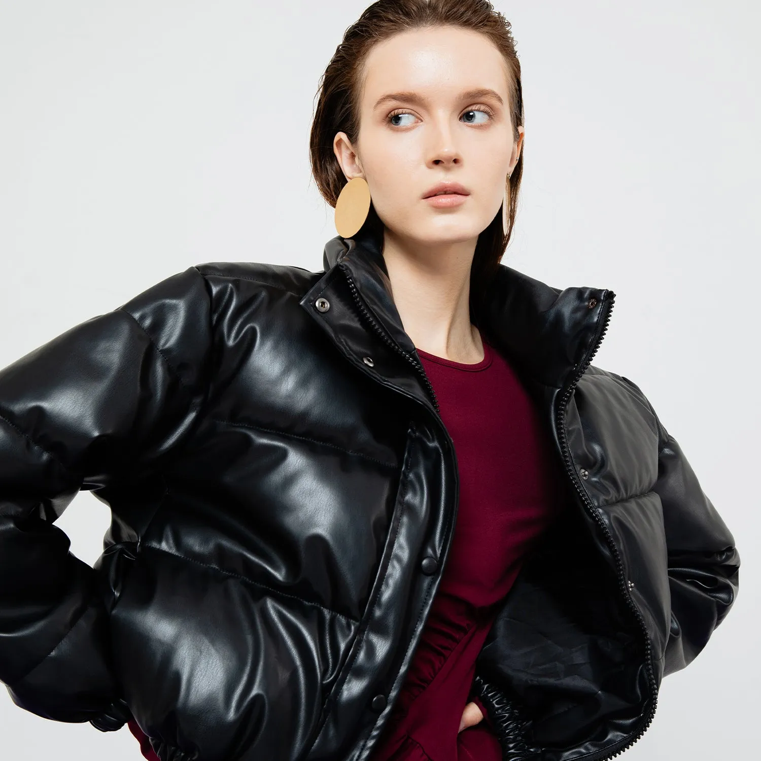 Lyra Quilted Leather Jacket sold by Folklore Shop product image thumbnail 2