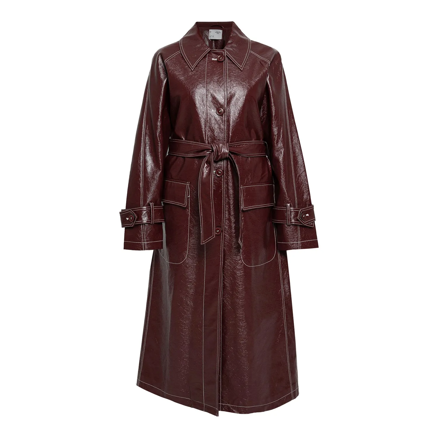 BRIA LEATHER TRENCH COAT sold by Folklore Shop