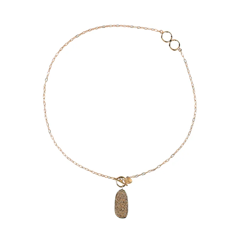 Element Gold Pendant Statement Necklace sold by Folklore Shop