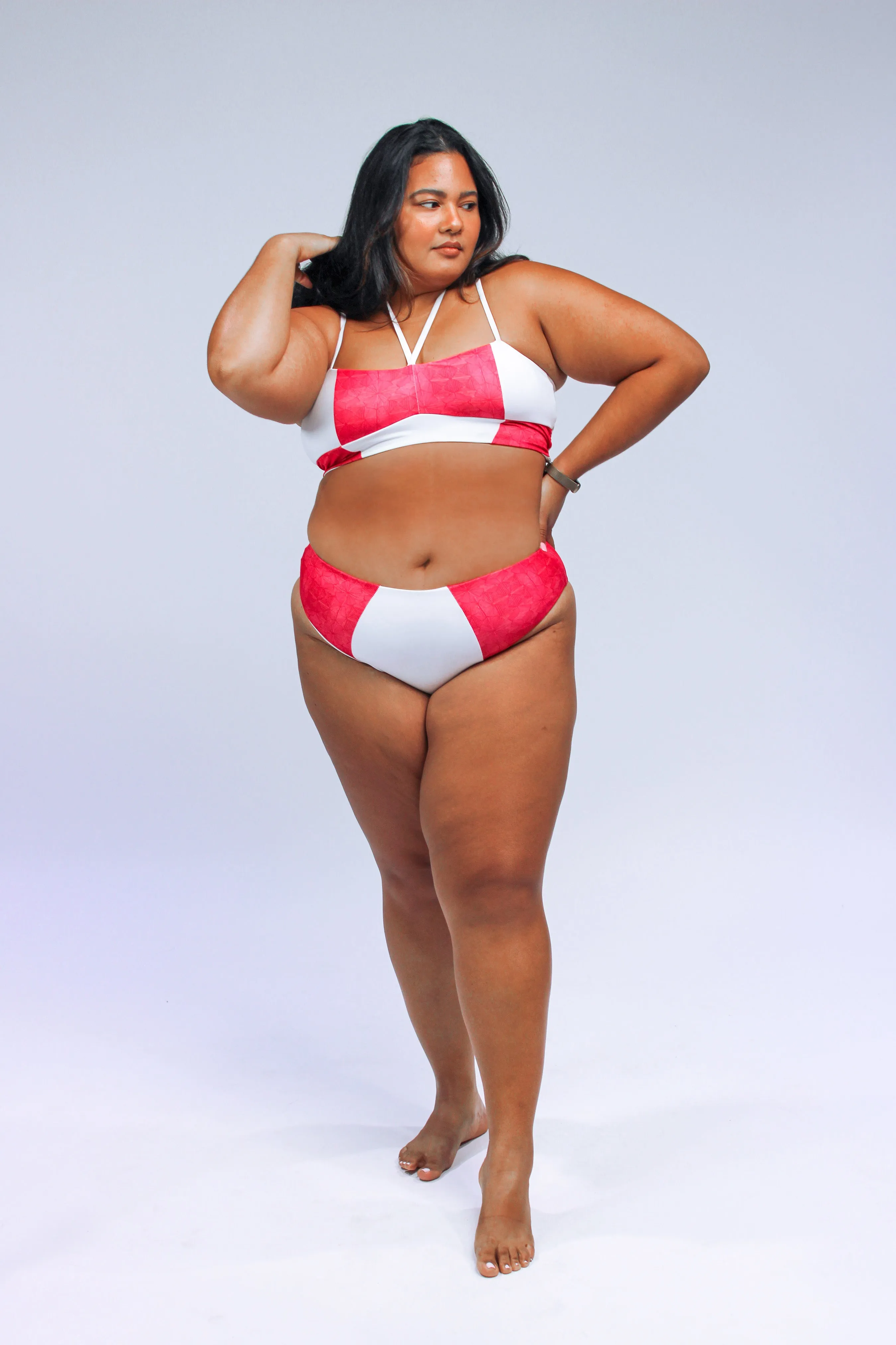 Massi bikini bottom with color-blocked tile pattern sold by Folklore Shop product image thumbnail 5