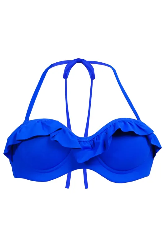 Ruby underwire ruffle bikini top sold by Folklore Shop