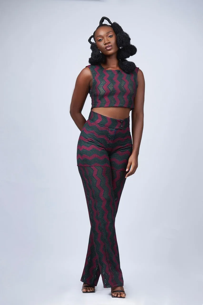 ADAKU LACE CROP TOP sold by Folklore Shop