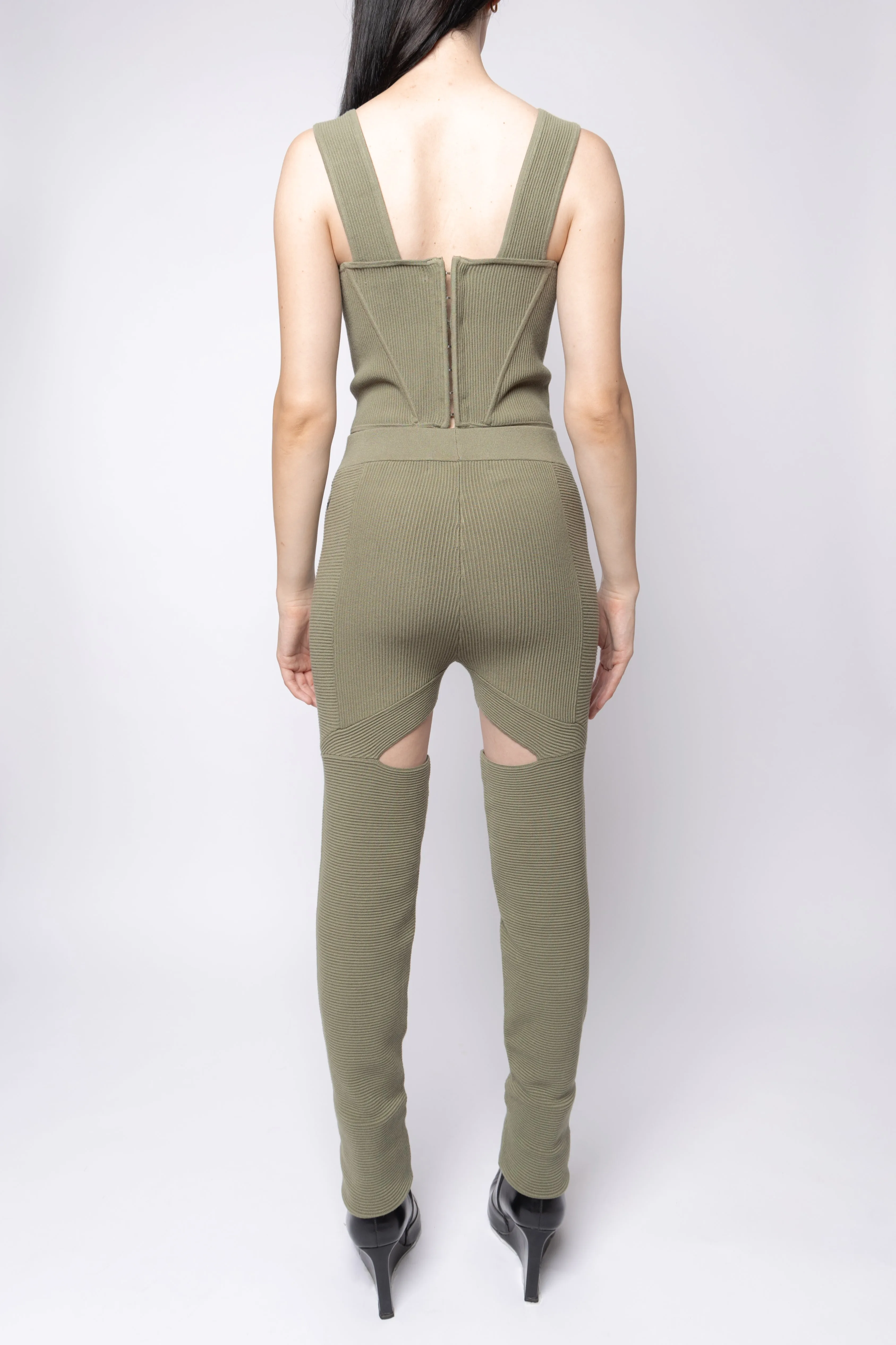 Ribbed Cut Out Panel Corsetry Top sold by Folklore Shop product image thumbnail 3