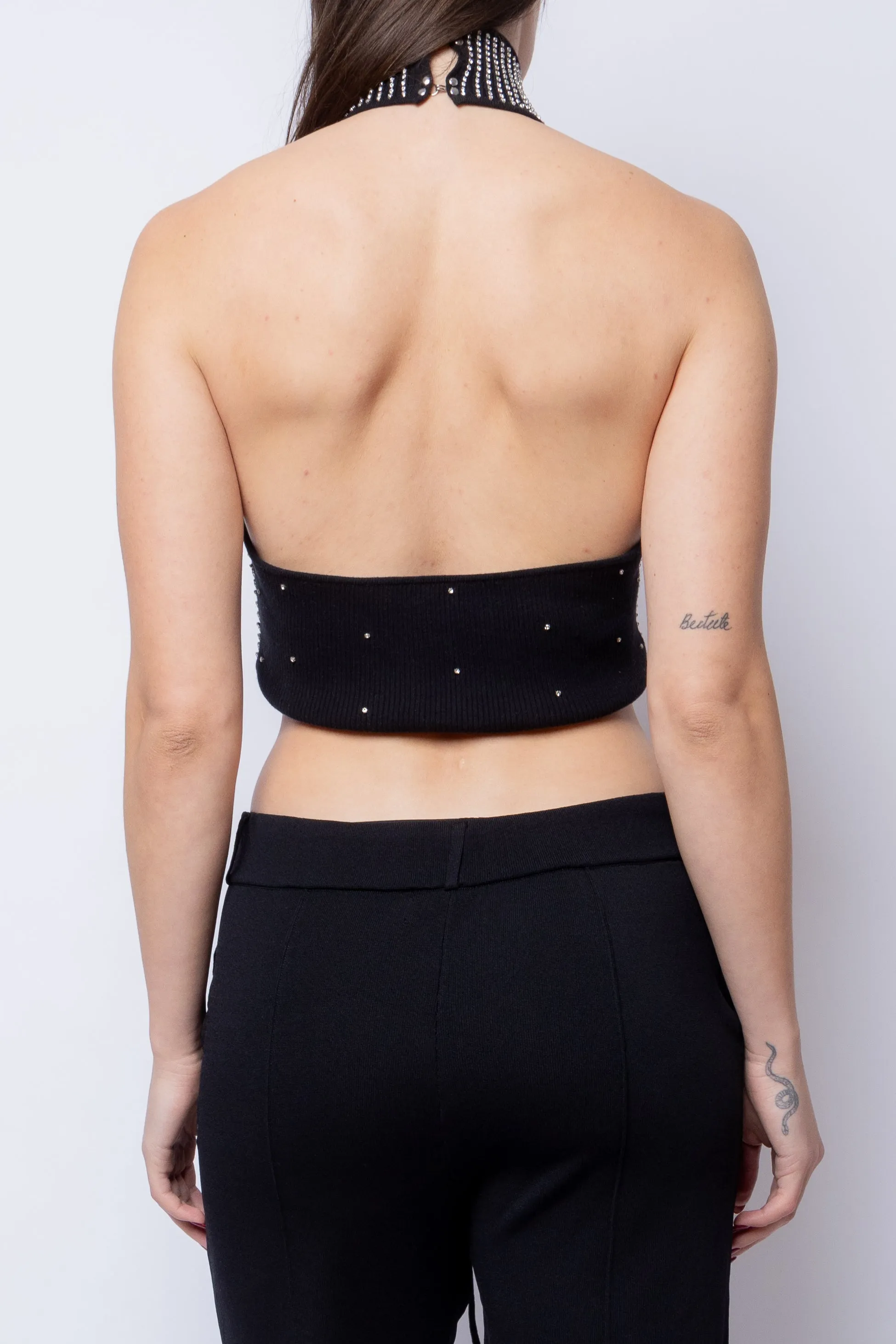 Rhinestone Cross Halter Top sold by Folklore Shop product image thumbnail 3