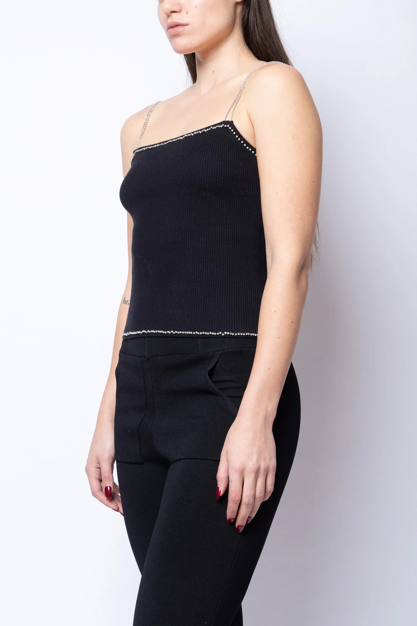 Rib Tank With Rhinestone Straps sold by Folklore Shop product image thumbnail 3
