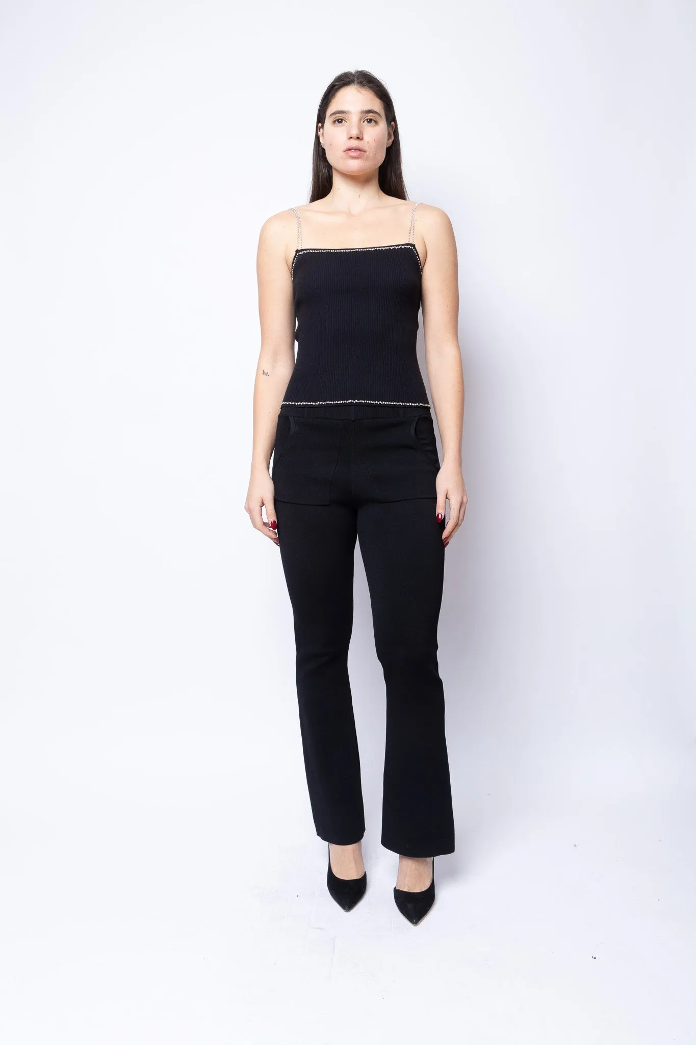 Rib Tank With Rhinestone Straps sold by Folklore Shop product image thumbnail 4