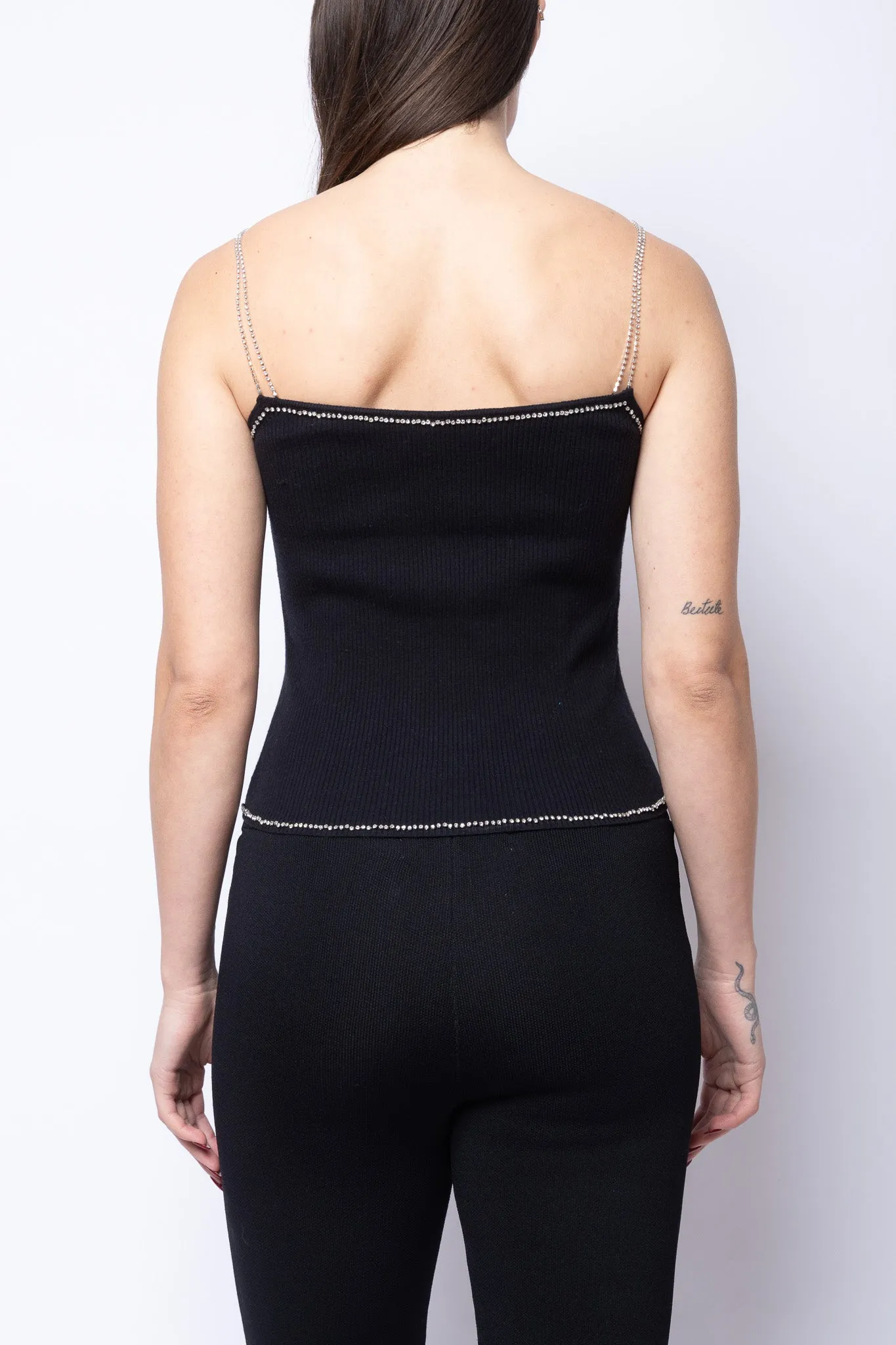 Rib Tank With Rhinestone Straps sold by Folklore Shop product image thumbnail 2
