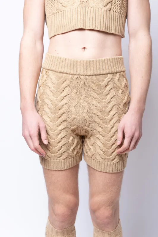 Chunky Knit Shorts sold by Folklore Shop
