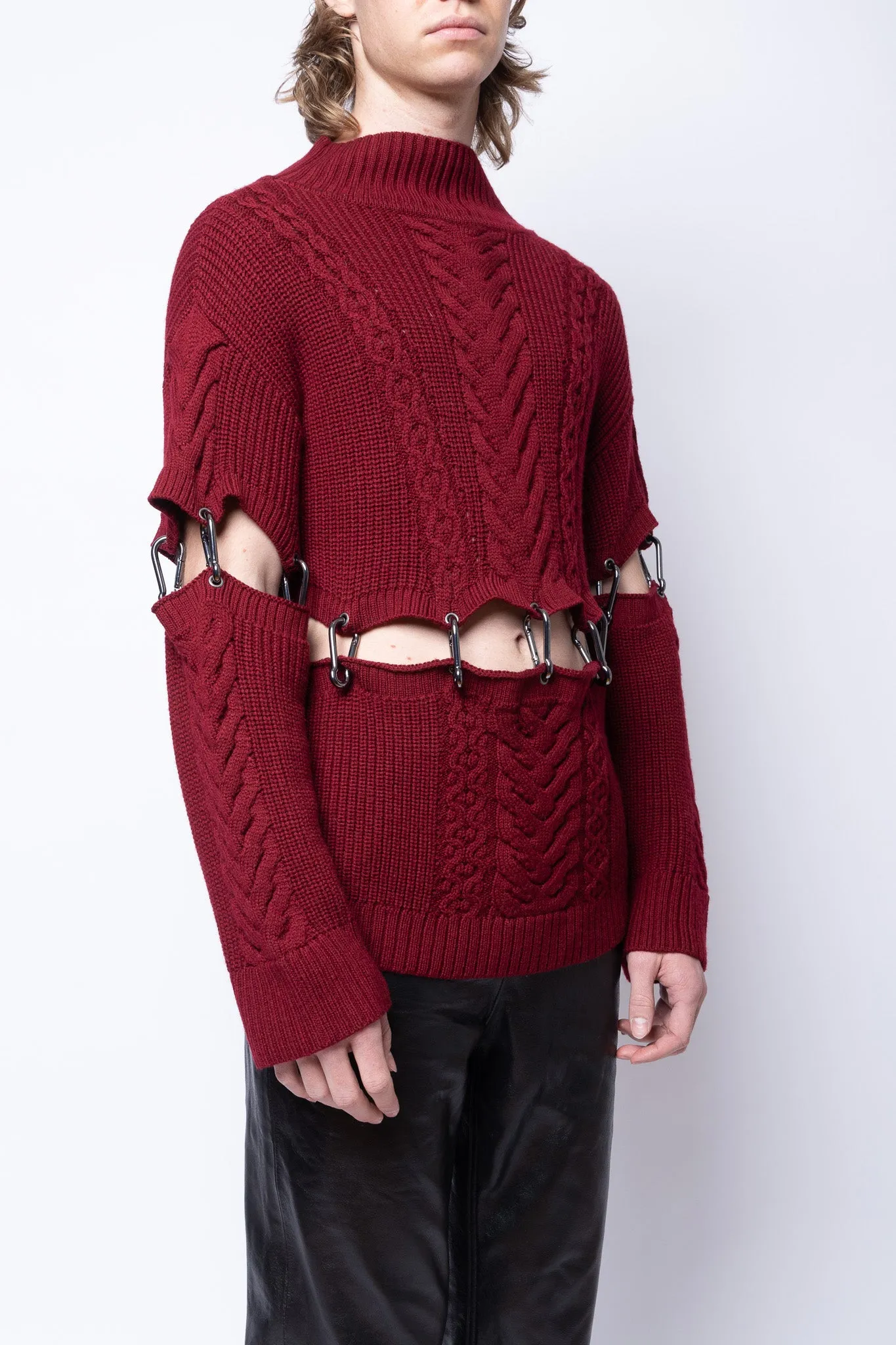Chunky Knit Carabiner Sweater sold by Folklore Shop product image thumbnail 2