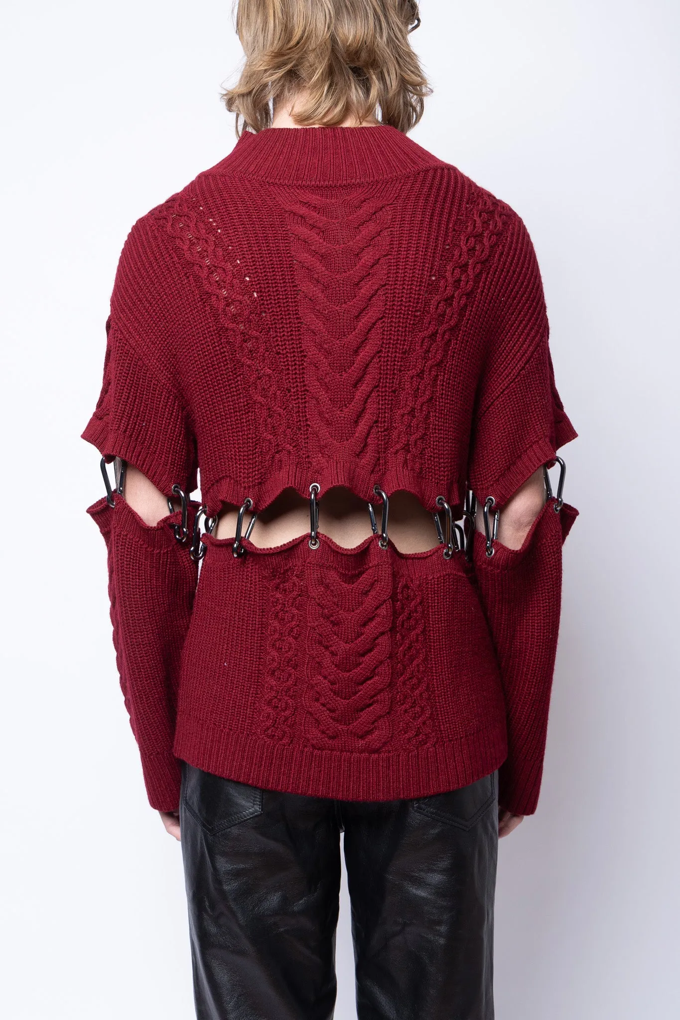 Chunky Knit Carabiner Sweater sold by Folklore Shop product image thumbnail 3
