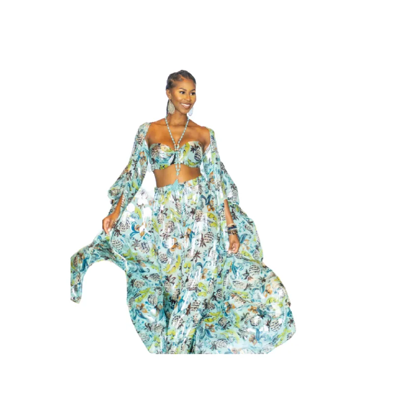 Tropical Silk Kimono Set sold by Folklore Shop