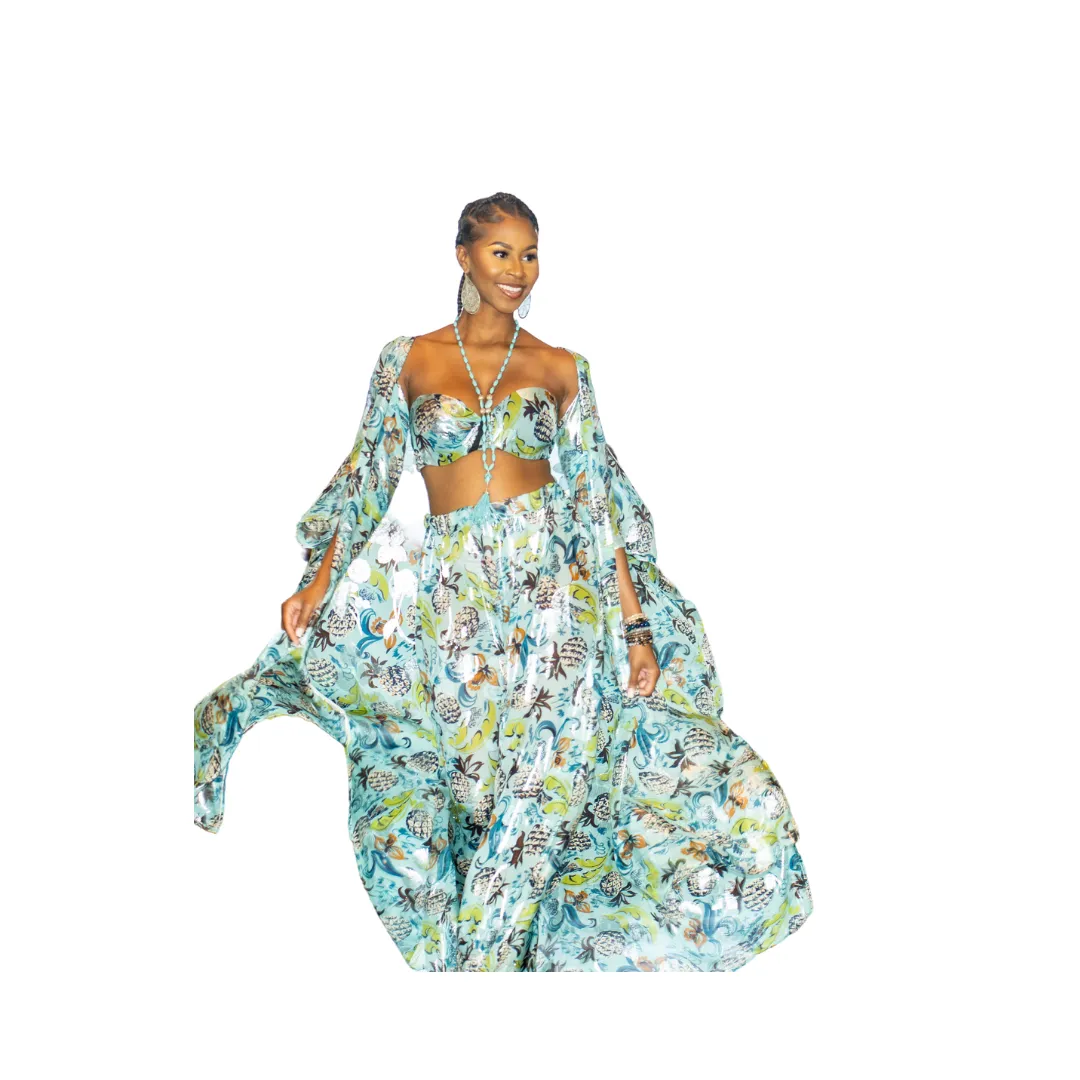 Tropical Silk Kimono Set sold by Folklore Shop