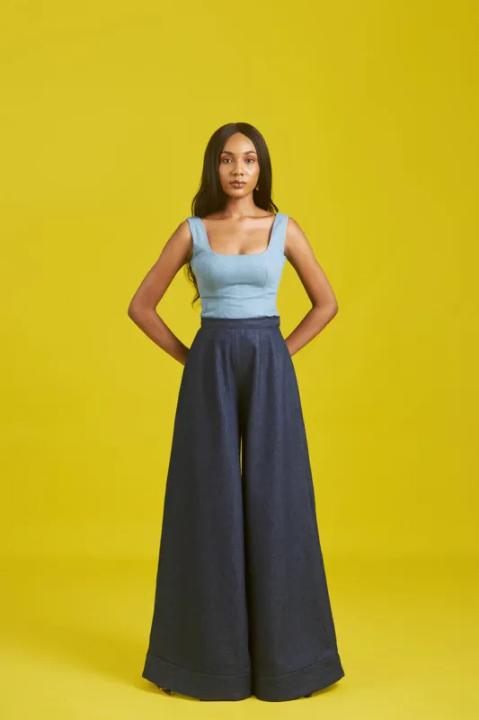 Tilla denim pants sold by Folklore Shop