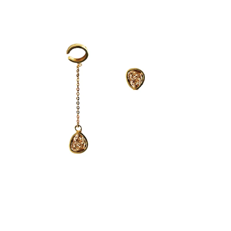 Asymmetrical Ear Cuff Set sold by Folklore Shop