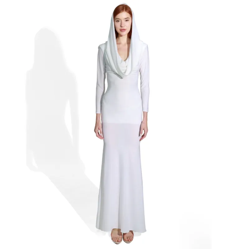 Blanca Hooded Long Dress sold by Folklore Shop