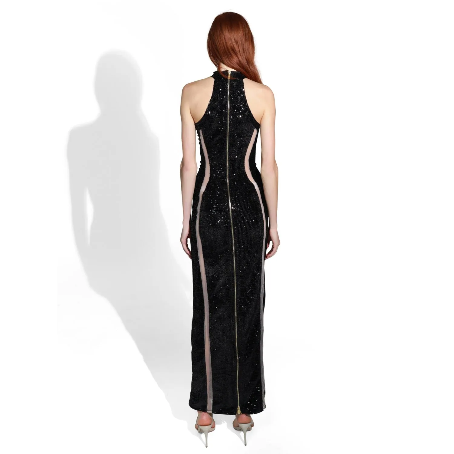 Lady Sequin Halter Maxi Dress sold by Folklore Shop product image thumbnail 2