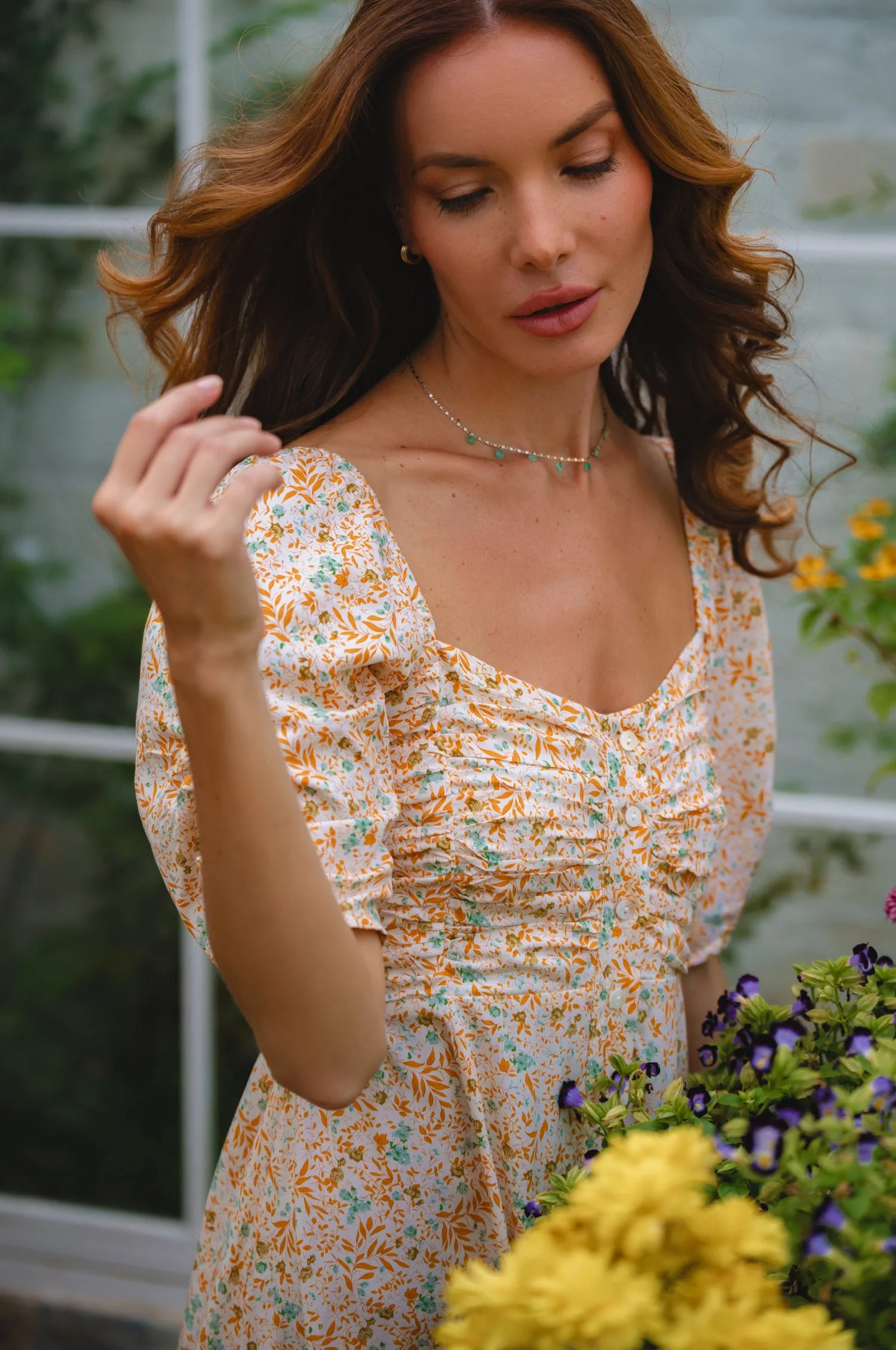 Lilit Midi Dress - Tuscan Sun sold by Folklore Shop product image thumbnail 2