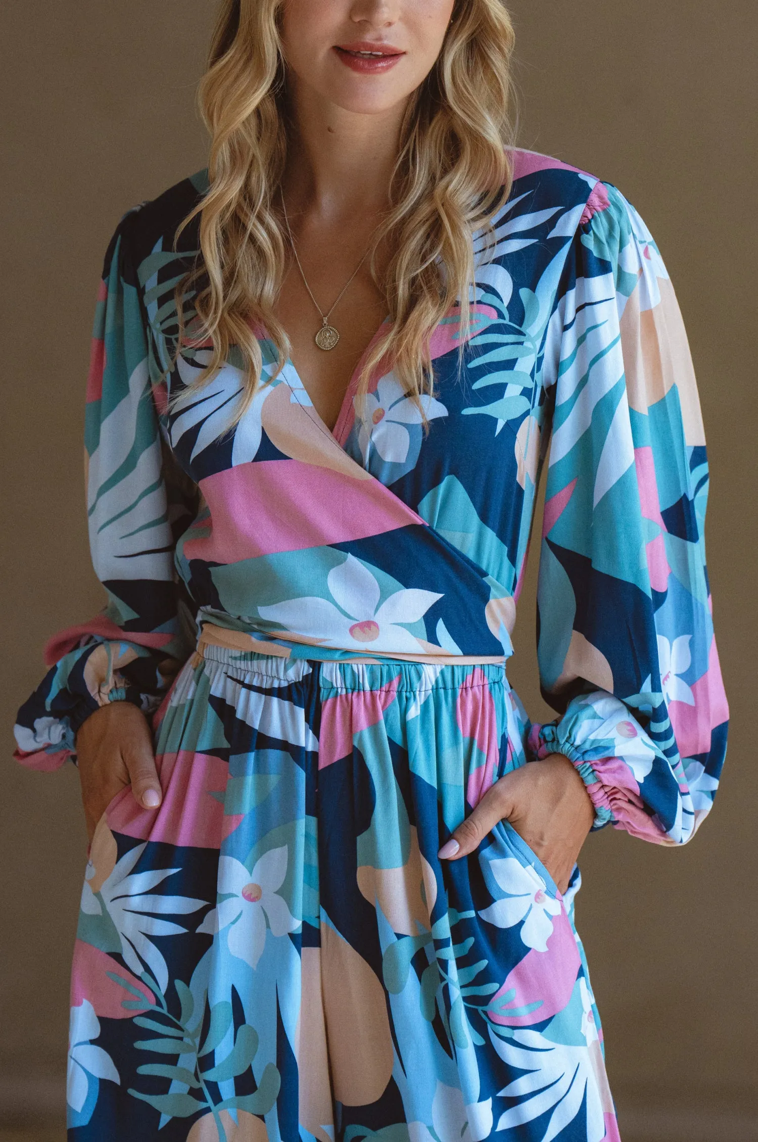 Luna Convertible Jumpsuit - Magnolia sold by Folklore Shop product image thumbnail 3