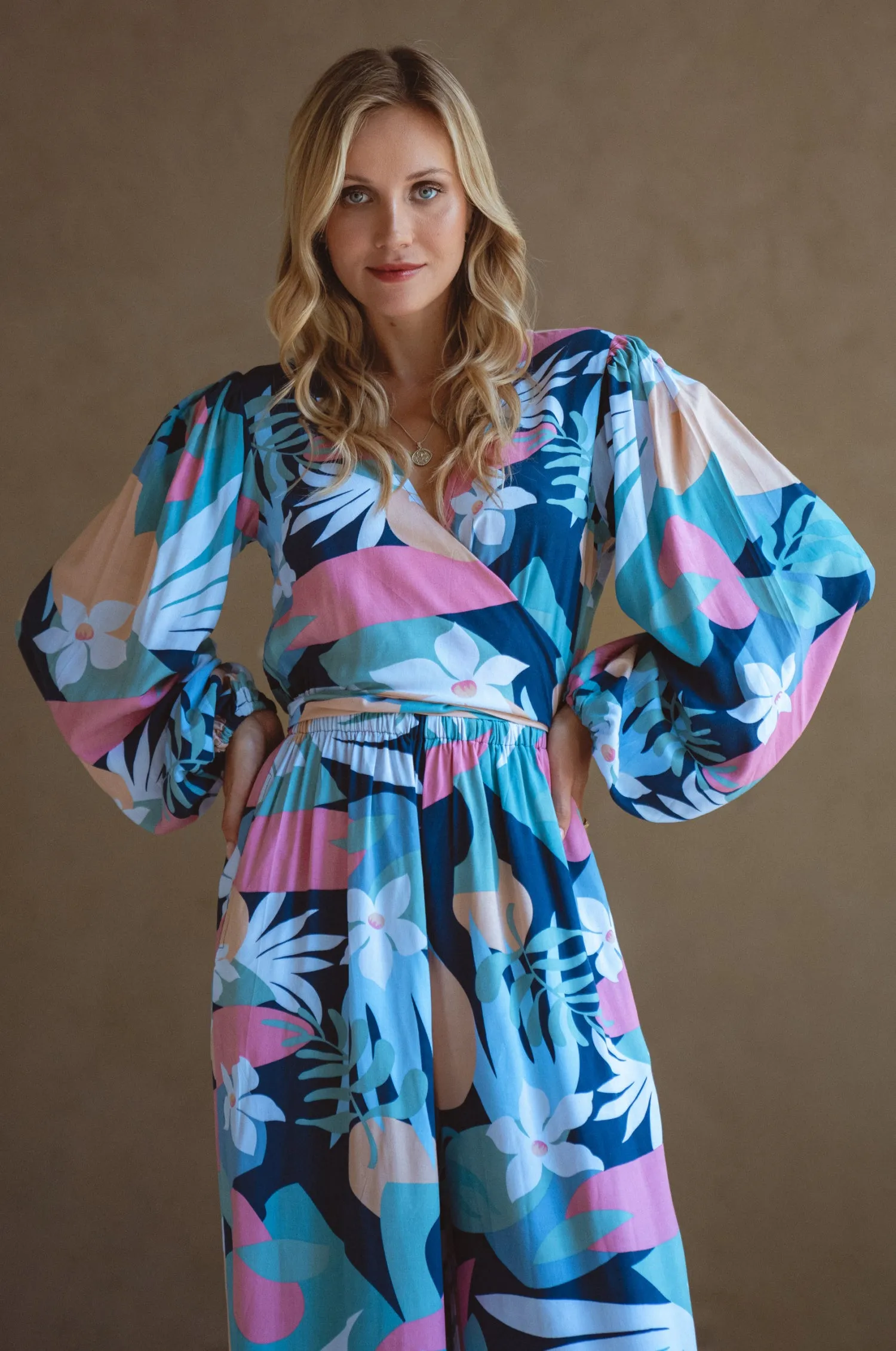 Luna Convertible Jumpsuit - Magnolia sold by Folklore Shop product image thumbnail 2