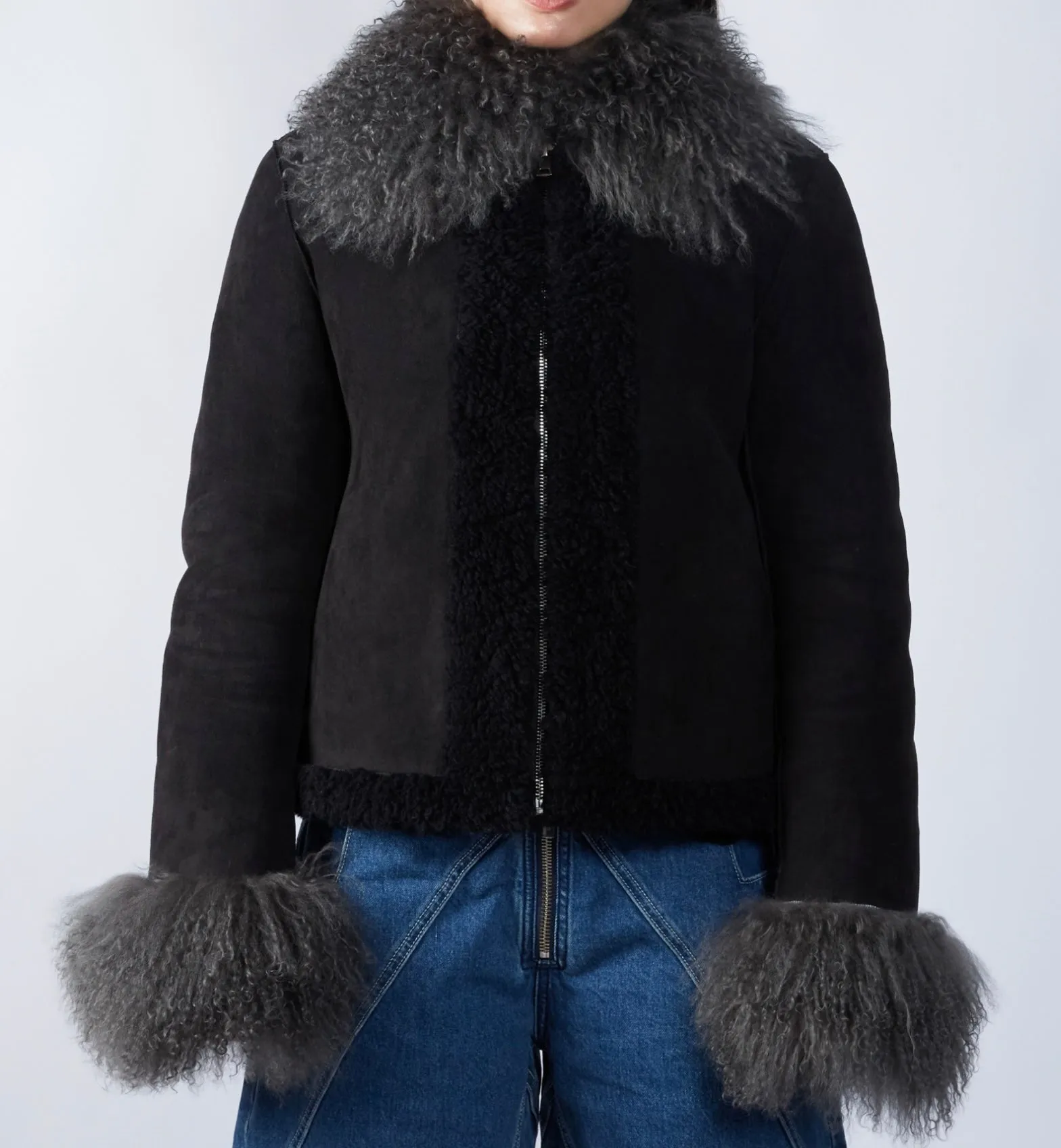 Faux Shearling Wave Jacket sold by Folklore Shop