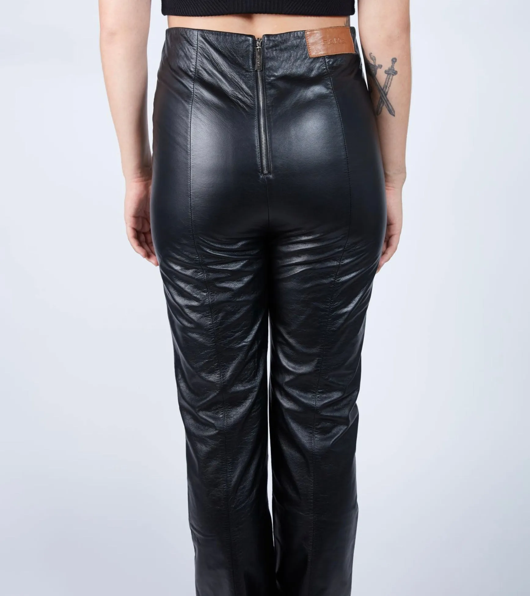 Faux Leather High Waisted Pants sold by Folklore Shop product image thumbnail 3