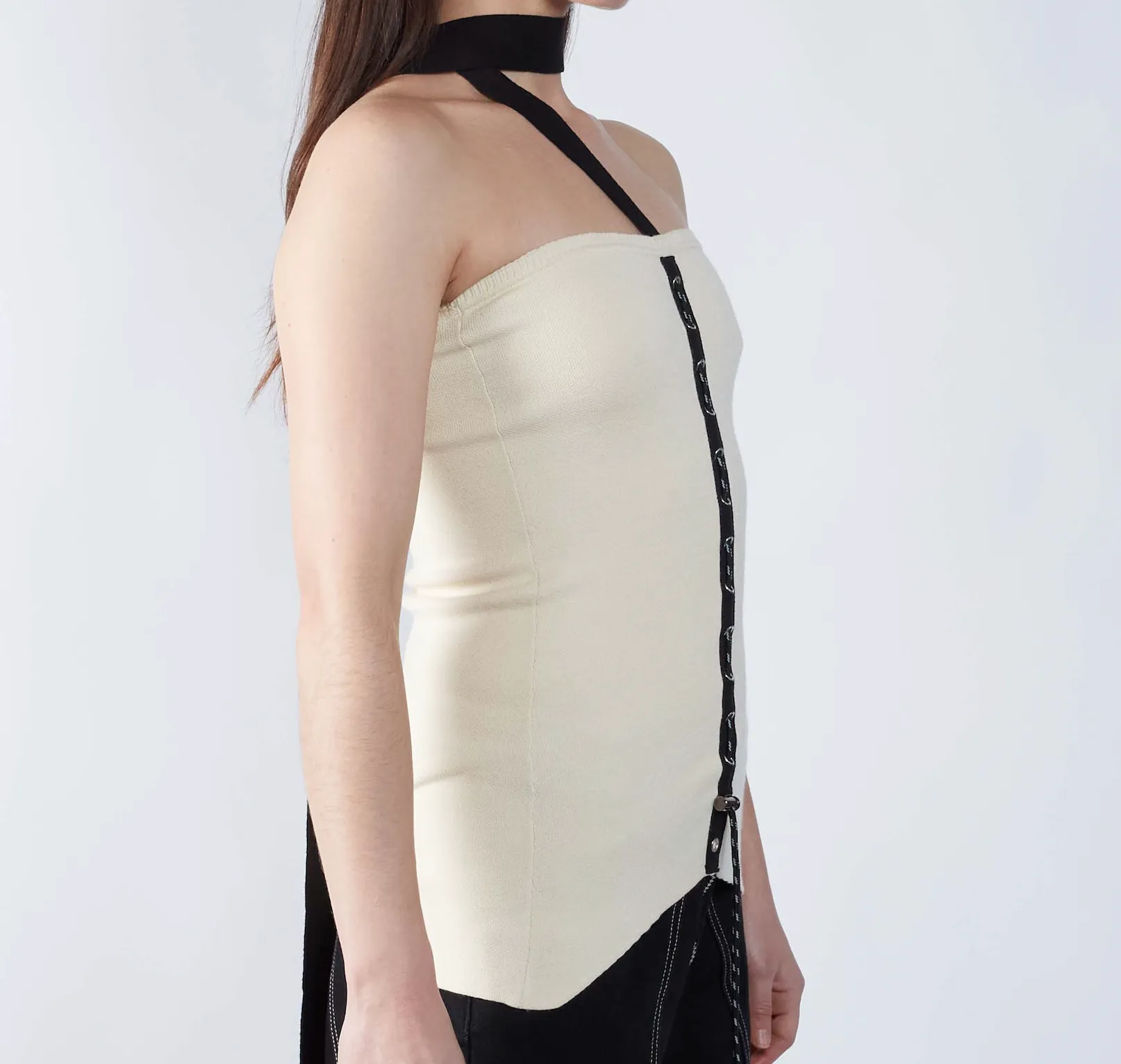 Grommet Choker Knit Top sold by Folklore Shop product image thumbnail 2