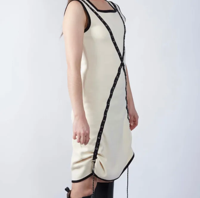 Grommet Cross Knit Dress sold by Folklore Shop product image thumbnail 2