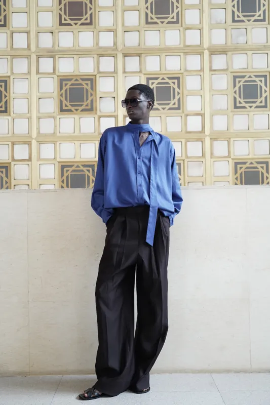 Lavalliere Shirt in Striped sold by Folklore Shop