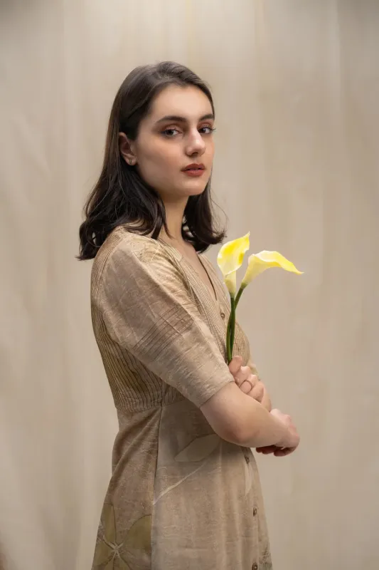 Rosalie Textured Midi sold by Folklore Shop