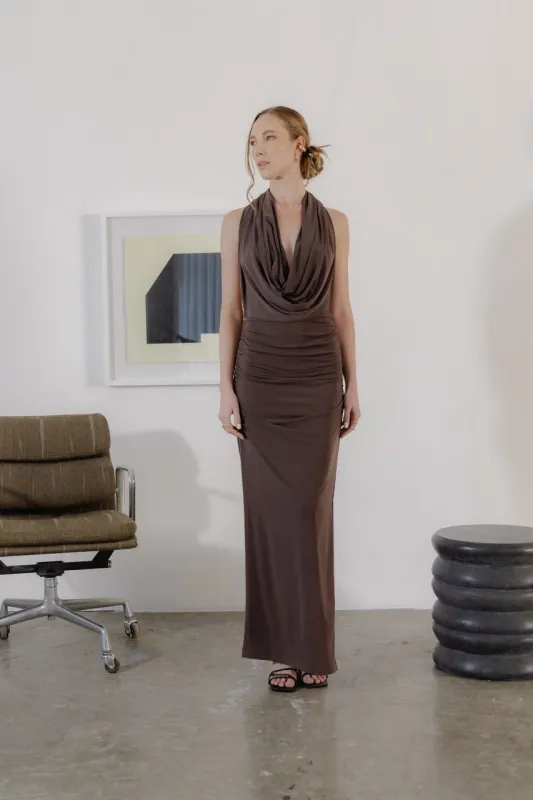 Gina Dress - Mocha Mousse sold by Folklore Shop