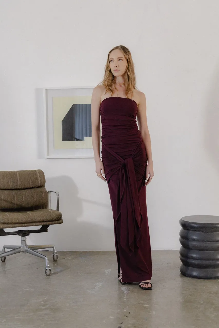 Gina Dress - Wine sold by Folklore Shop product image thumbnail 3