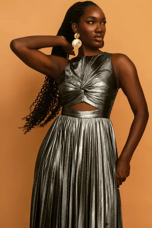 Remi Metallic Dress sold by Folklore Shop
