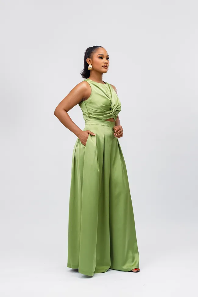 Knot Wide Leg Jumpsuit sold by Folklore Shop product image thumbnail 3