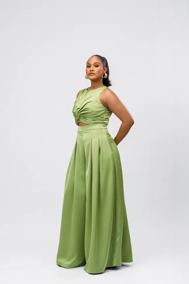 Knot Wide Leg Jumpsuit sold by Folklore Shop