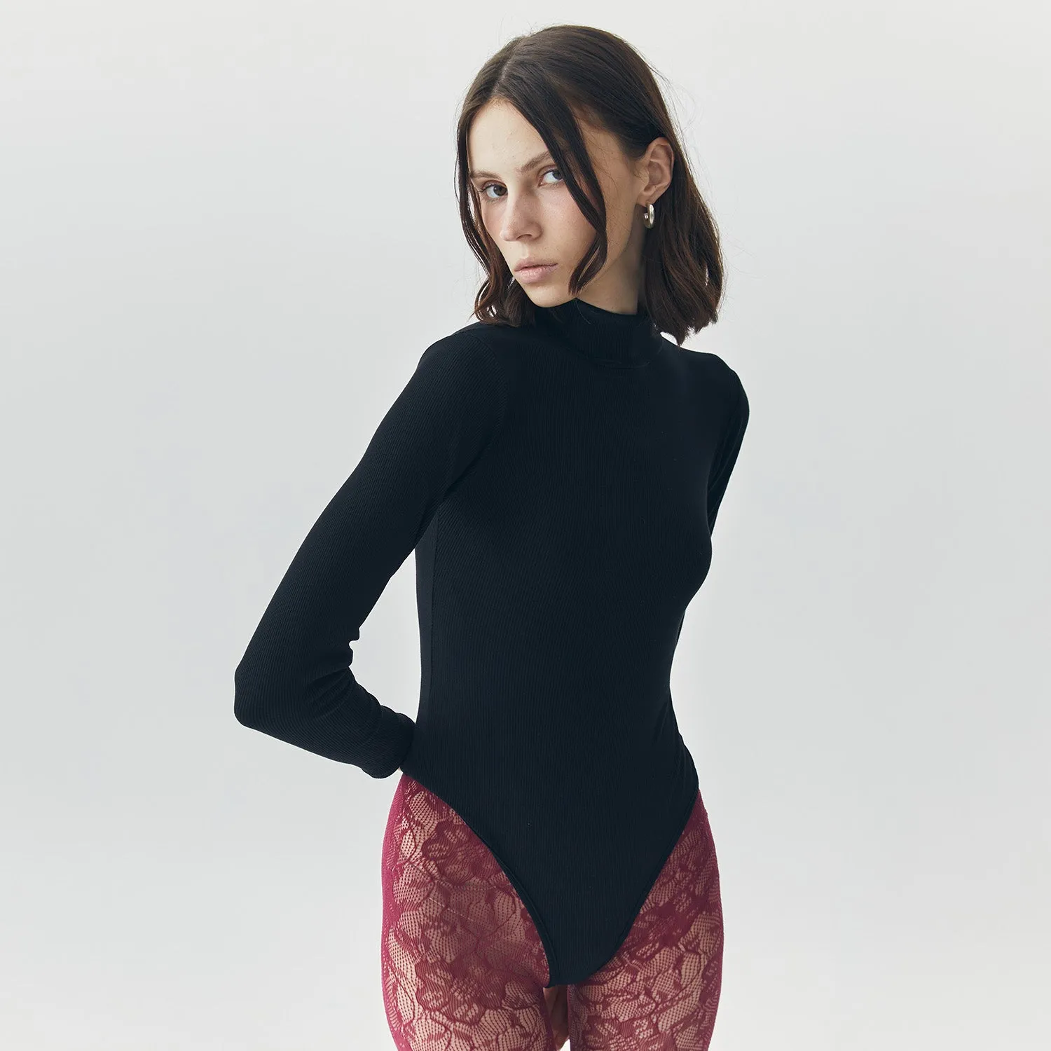 Bree Highneck Bodysuit sold by Folklore Shop product image thumbnail 4