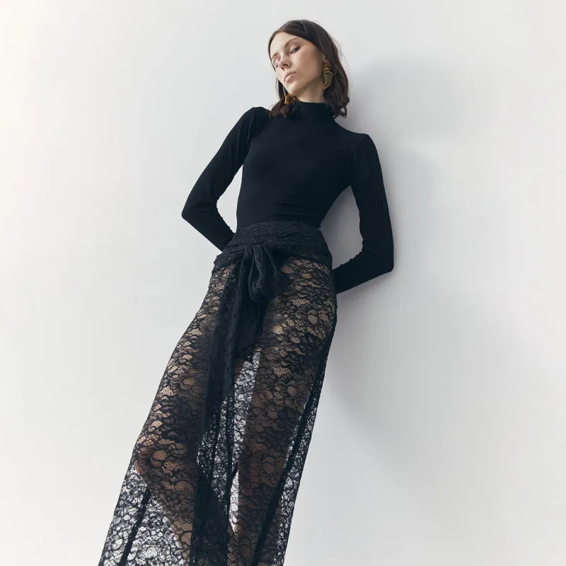 Mila See Thru Lace Skirt sold by Folklore Shop